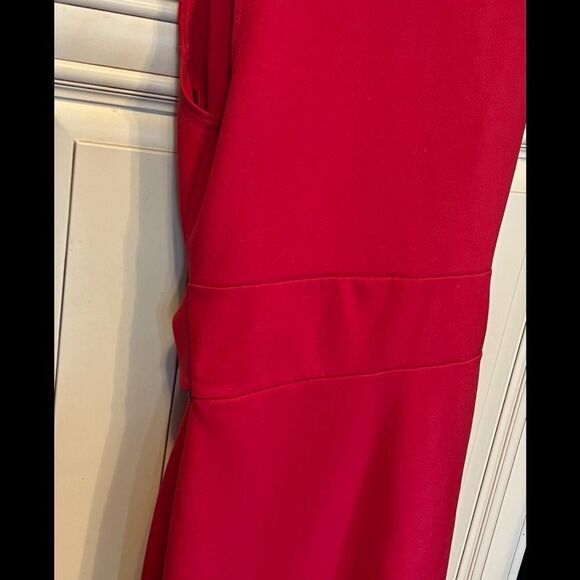 BOOHOO BELTED RED MINI  DRESS SZ 4 - Picture 6 of 9